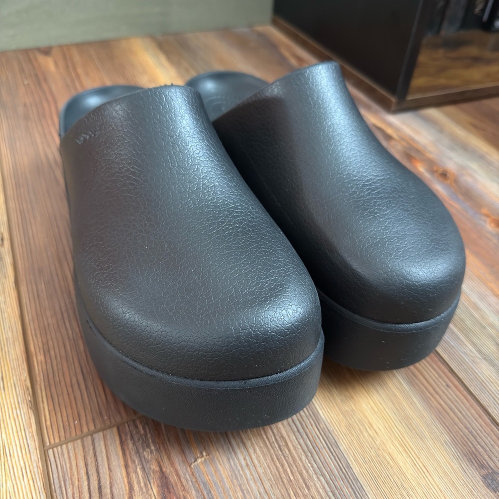 Black Platform Clogs - image 3